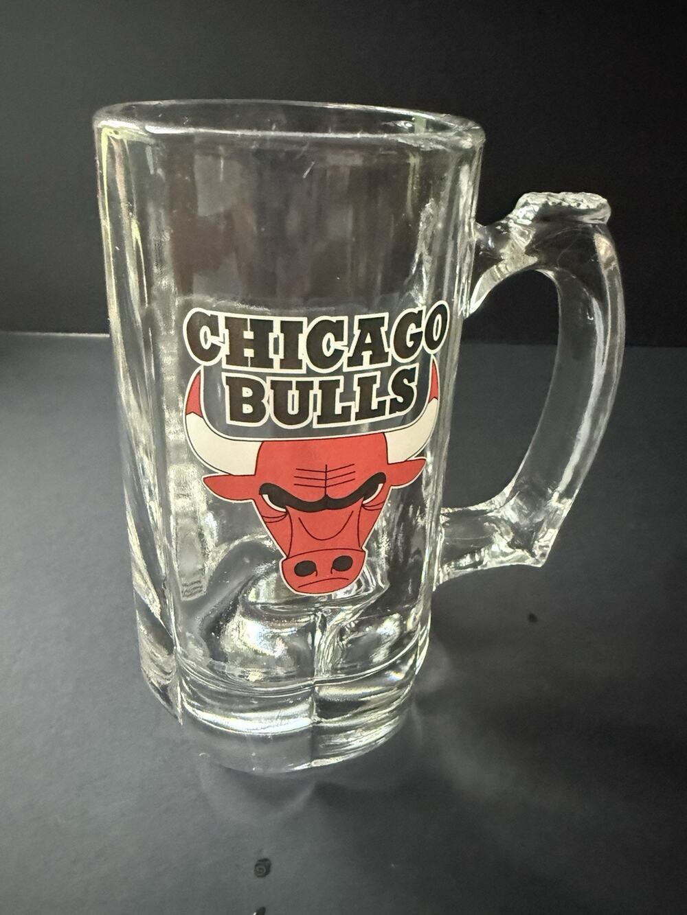 Chicago Bulls Collectible Beer Glass Mug NBA Basketball Clear Collectible Sports